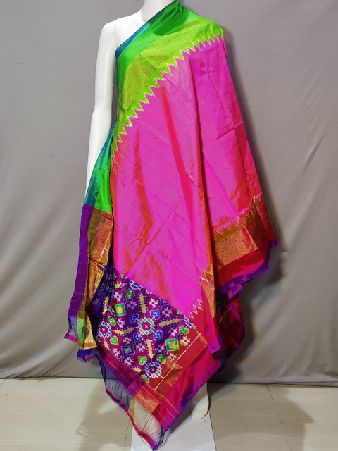 PSSIISDP4S25ECCD67- Ikat silk dupatta