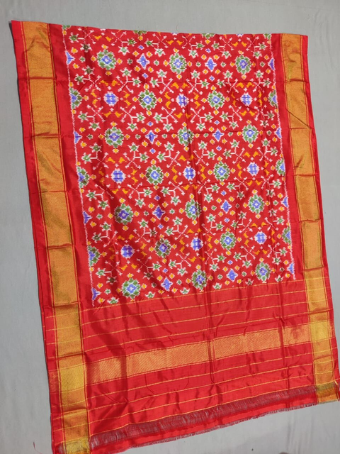 PSSIISDP4S25ECCD68- Ikat silk dupatta