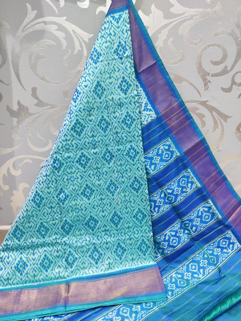 PSPHIDSS4S27BTCD07- Ikat silk saree