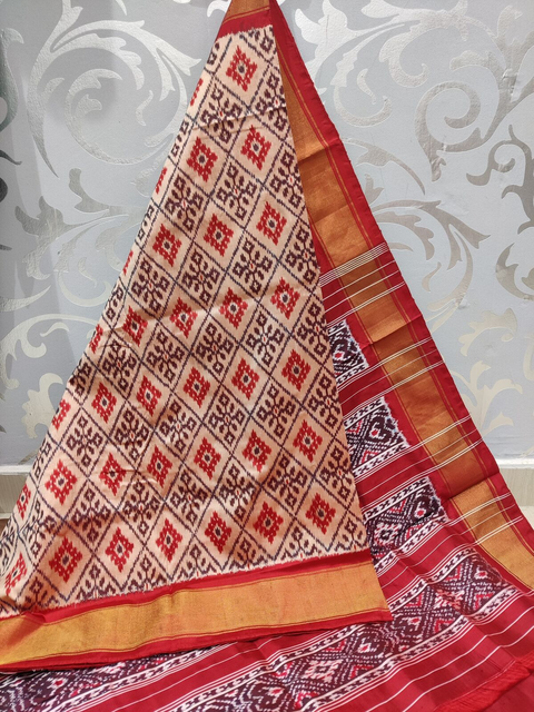 PSPHIDSS4S27BTCD21- Ikat silk saree