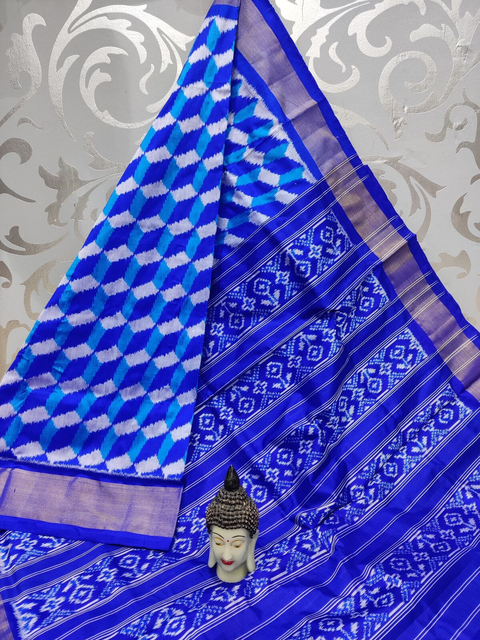 PSPHIDSS4S27BTCD27- Ikat silk saree