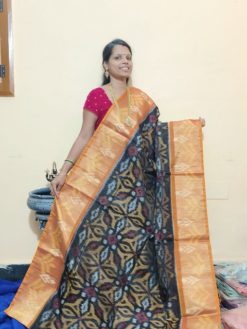 PGMRISCS4O09EZDC40- Ikat Sico saree