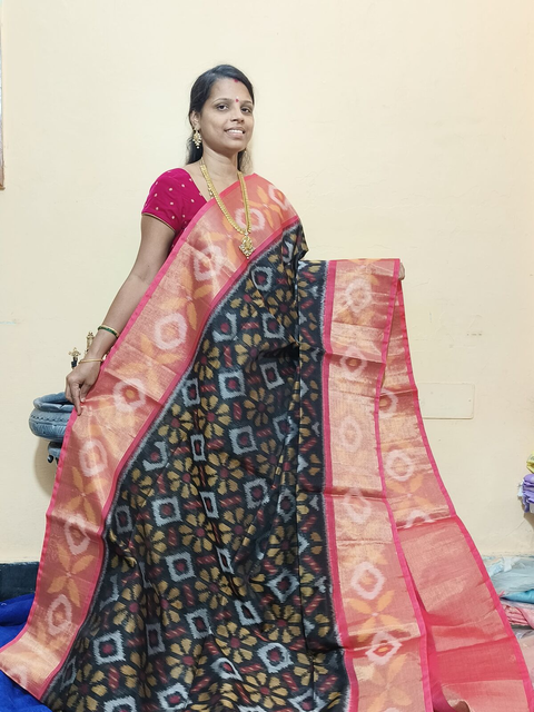 PGMRISCS4O09EZDC56- Ikat Sico saree