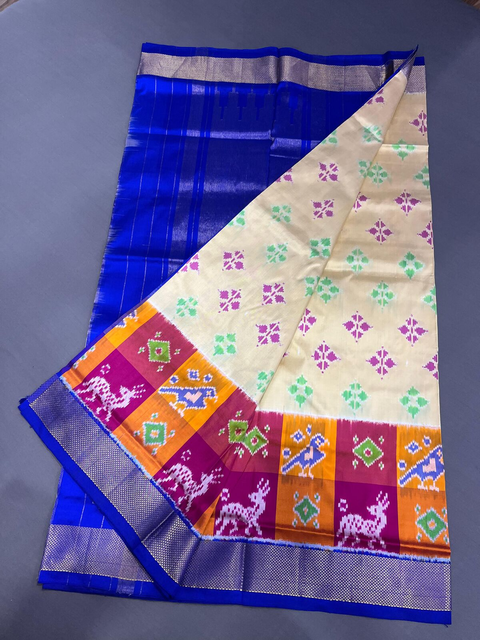 PMICIDSS4O06BSDC02- Ikat silk saree