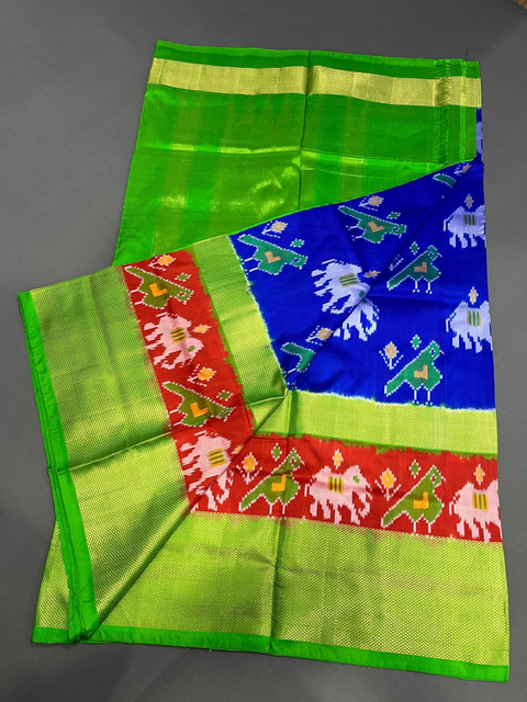 PMICIDSS4O06BSDC09- Ikat silk saree