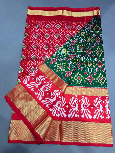 PMICIDSS4O06BSDC10- Ikat silk saree