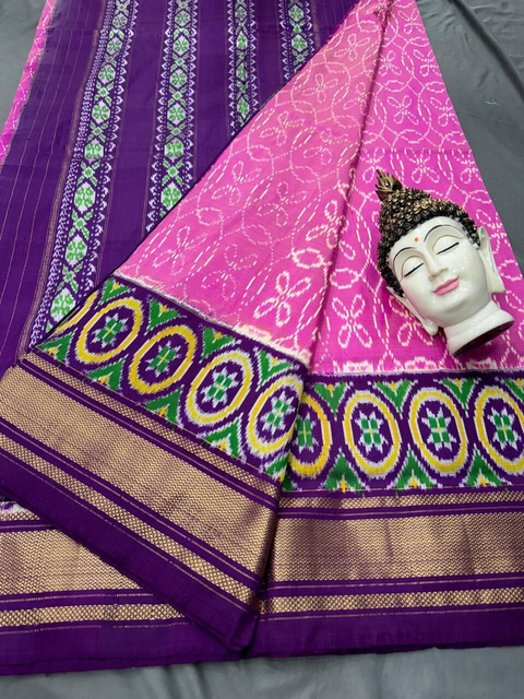 PSDHIDSS4O09BXDD17- Ikat silk saree