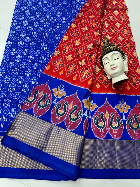 PSDHIDSS4O09BXDD28- Ikat silk saree