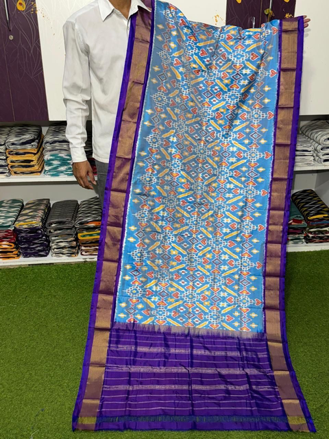 PSRGISDP4O10ZNDC59- Ikat silk dupatta