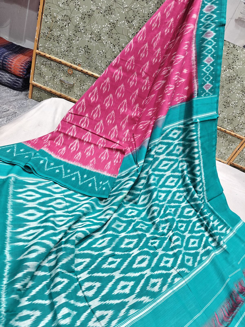 PGMRICTS4O15INSC10- Ikat cotton saree