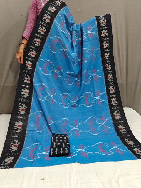 PGMRICTS4O15INSC23- Ikat cotton saree