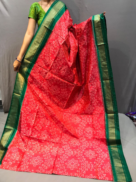 PGMRIDSS4O15TSDD07- Ikat silk saree