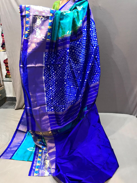 PGMRIDSS4O15TSDD10- Ikat silk saree