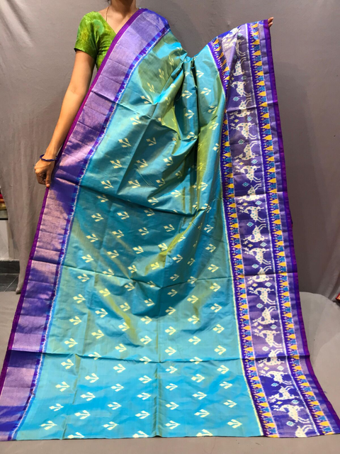 PGMRIDSS4O15TSDD14- Ikat silk saree