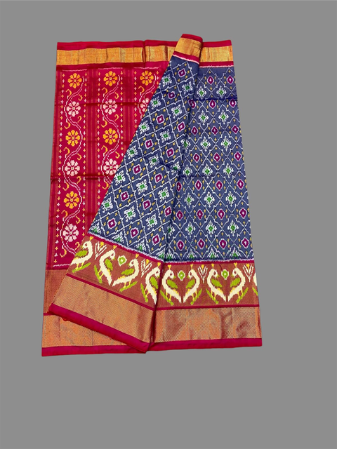 PSTHC3PS4O14NDCD11- Ikat silk saree