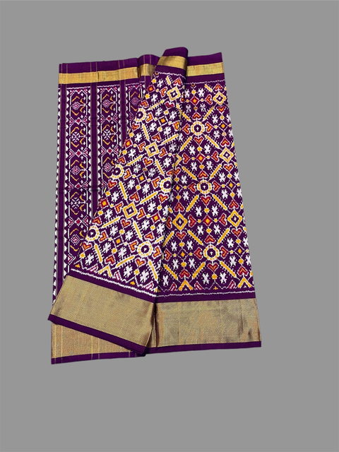 PSTHC3PS4O14NDCD13- Ikat silk saree