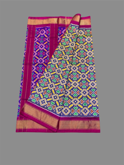 PSTHC3PS4O14NDCD16- Ikat silk saree