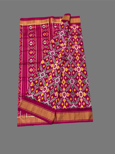 PSTHC3PS4O14NDCD18- Ikat silk saree