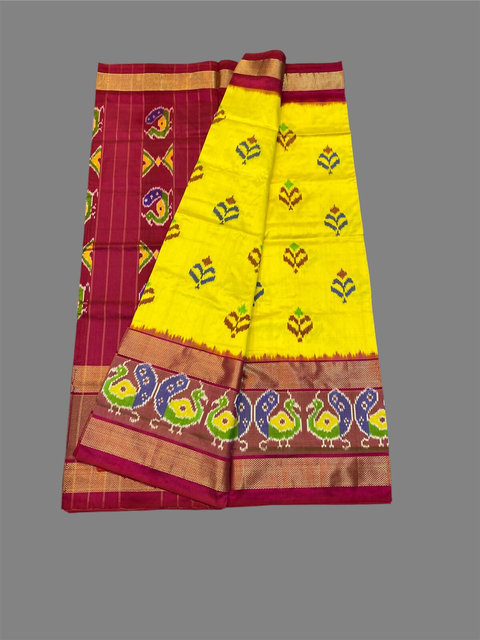 PSTHC3PS4O14NDCD22- Ikat silk saree