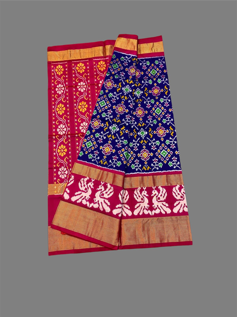 PSTHC3PS4O14NDCD29- Ikat silk saree