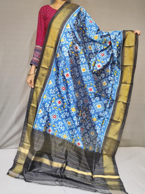 PGMRISDP4O24EDDC11- Ikat silk dupatta