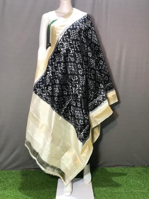 PGMRISDP4O24EDDC30- Ikat silk dupatta