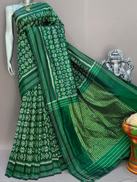 PSNTIDSS4O23TBDC02- Ikat silk saree