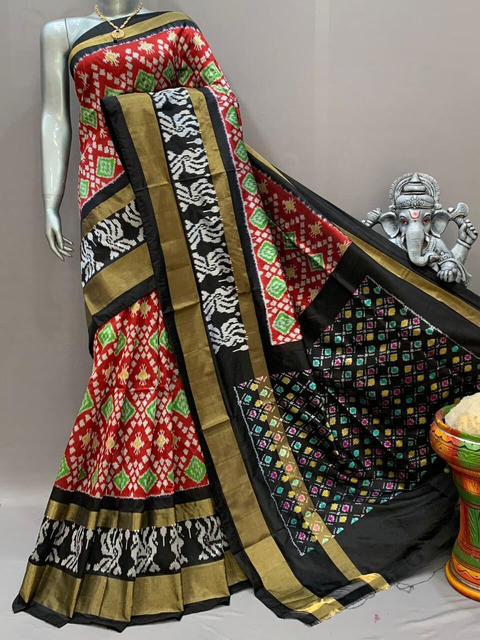 PSNTIDSS4O23TBDC03- Ikat silk saree