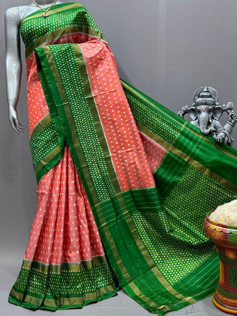 PSNTIDSS4O23TBDC05- Ikat silk saree