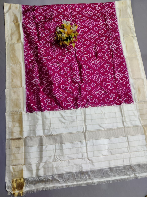 PSSIISDP4O24EDCC51- Ikat silk dupatta