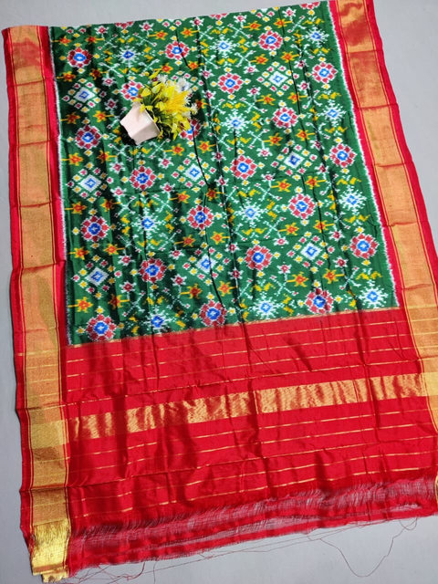 PSSIISDP4O24EDCC52- Ikat silk dupatta