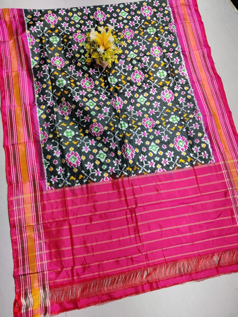 PSSIISDP4O24EDCC58- Ikat silk dupatta