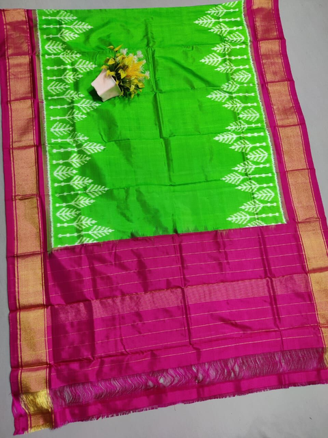 PSSIISDP4O24EDCC62- Ikat silk dupatta