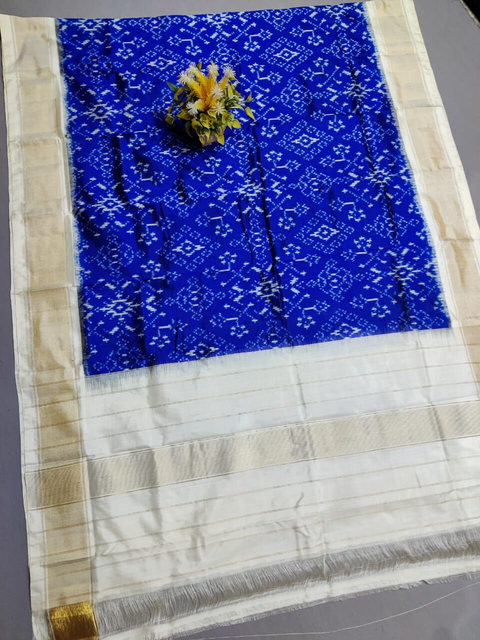 PSSIISDP4O24EDCC65- Ikat silk dupatta