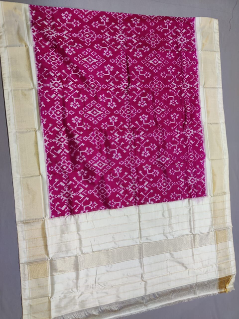 PSSIISDP4O24EDCC68- Ikat silk dupatta