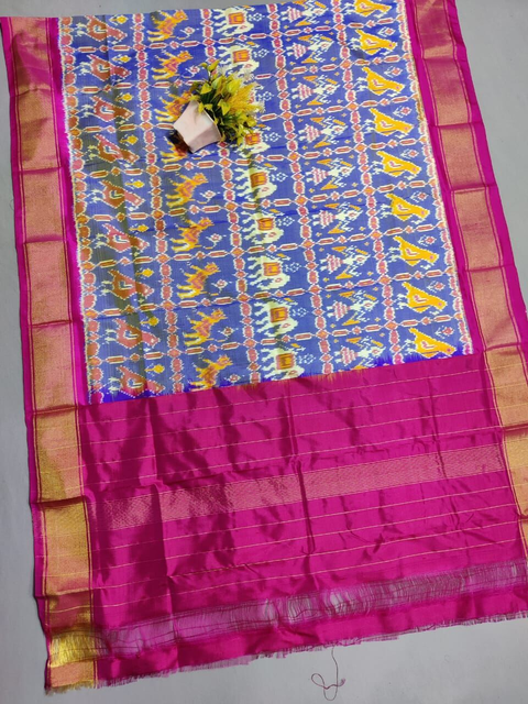 PSSIISDP4O24EDCC69- Ikat silk dupatta