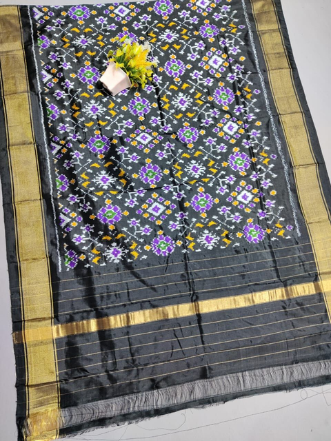 PSSIISDP4O24EDCC78- Ikat silk dupatta