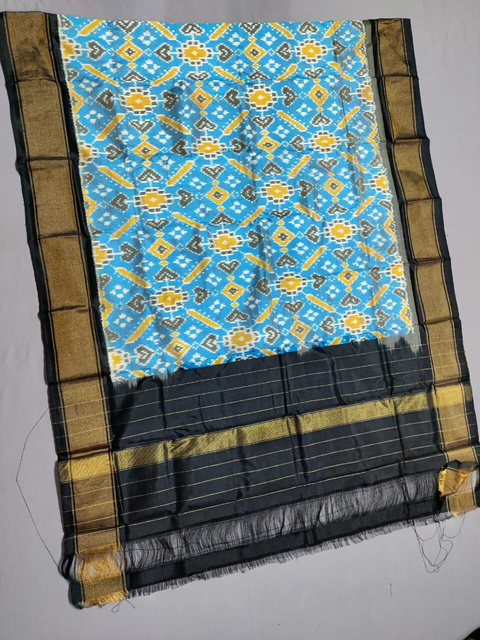 PSSIISDP4O24EDCC81- Ikat silk dupatta