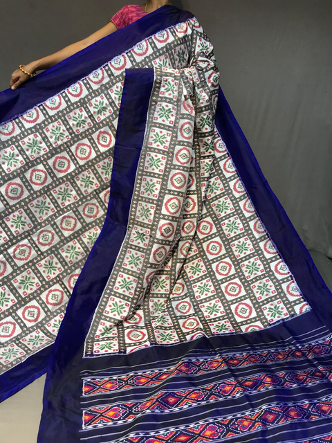 PGMRIDSS4O24NIDD14- Ikat silk saree