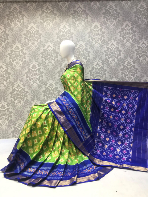 PLXHIDSS4O24NCDD01- Ikat silk saree