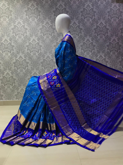 PLXHIDSS4O24NCDD09- Ikat silk saree