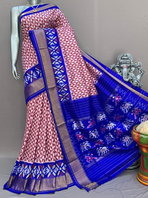 PSNTIDSS4O25NDCC07- Ikat silk saree