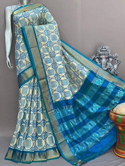 PSNTIDSS4O25NDCC14- Ikat silk saree