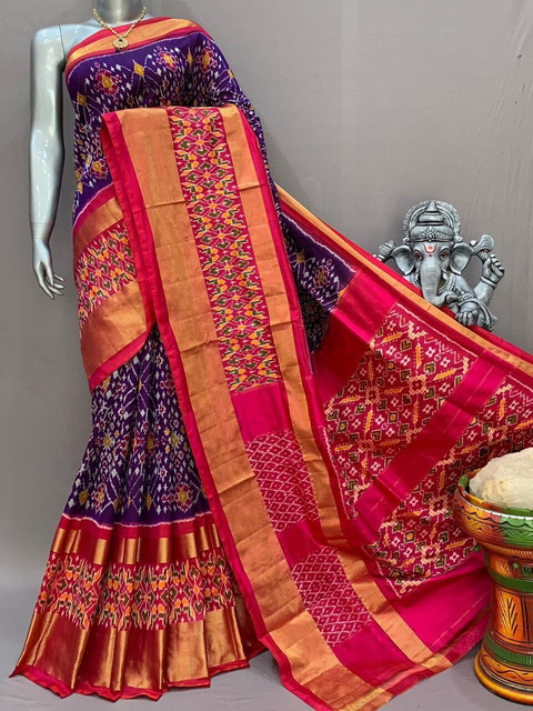 PSNTIDSS4O25NDCC31- Ikat silk saree