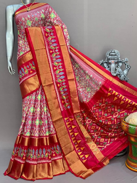 PSNTIDSS4O25NDCC43- Ikat silk saree