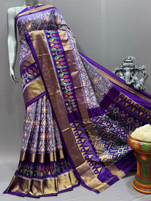 PSNTIDSS4O25NDCC50- Ikat silk saree