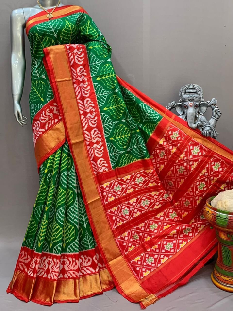 PSNTIDSS4O25NDCC54- Ikat silk saree