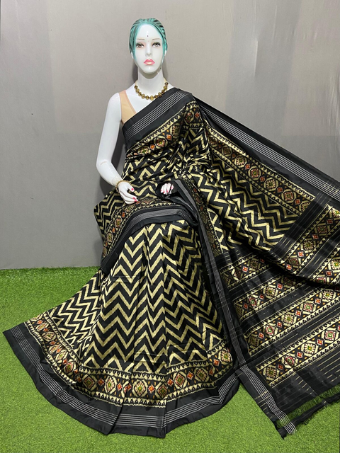 PSRGIDSS4O24BDDC03- Ikat silk saree