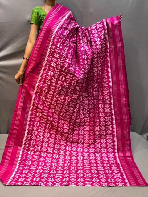 PGMRIDSS4O28TSCC07- Ikat silk saree