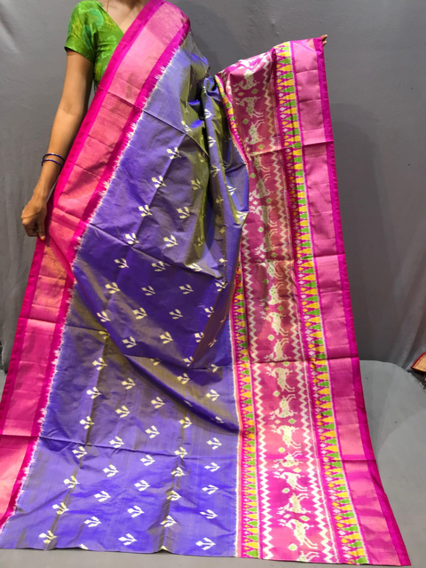 PGMRIDSS4O28TSCC20- Ikat silk saree